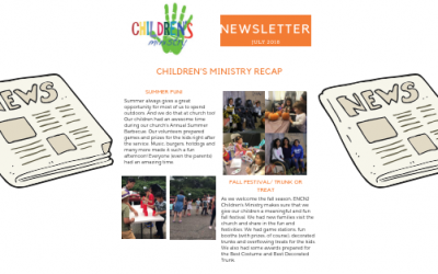 Children’s Ministry Newsletter November 2018