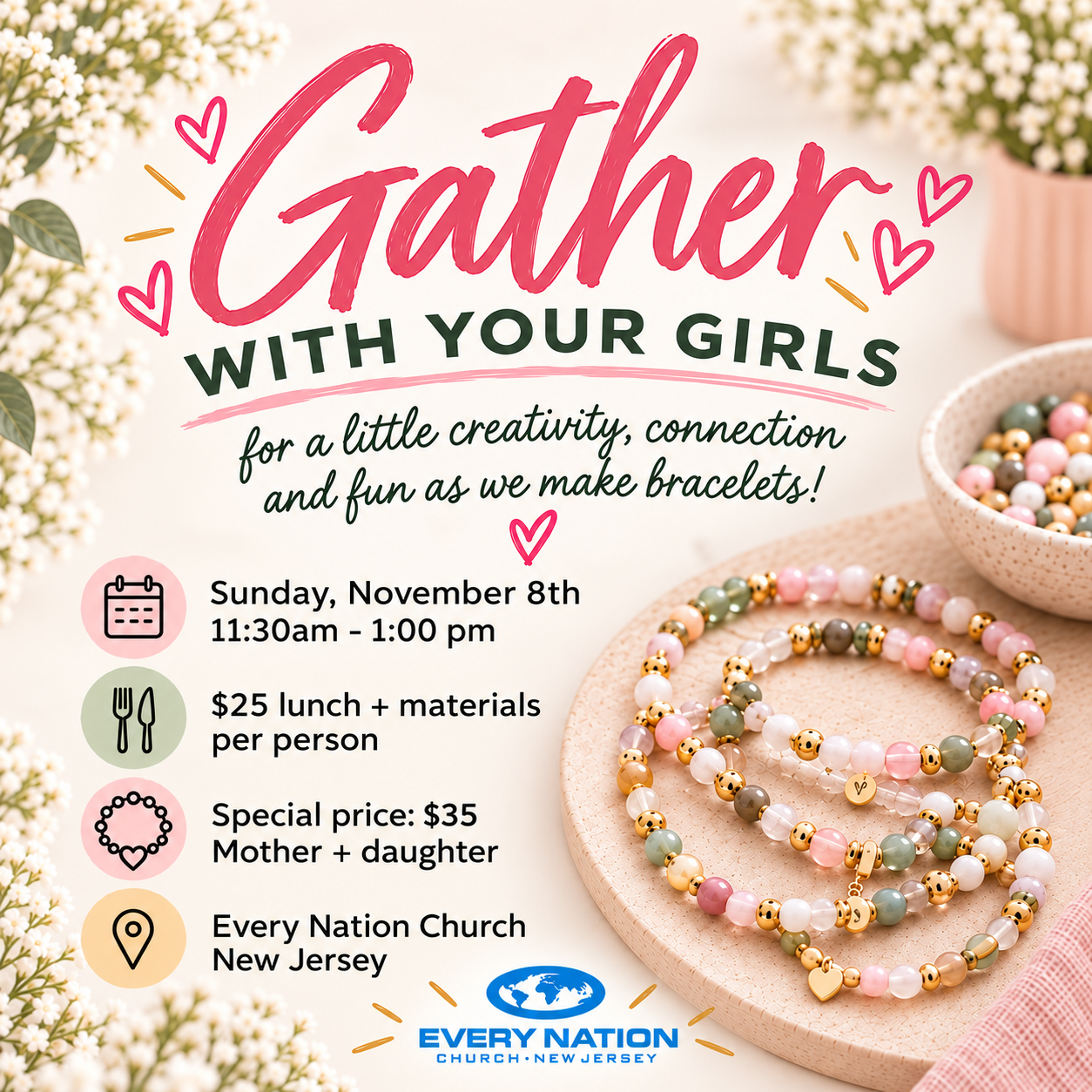 Gather With Your Girls Bracelet Brunch